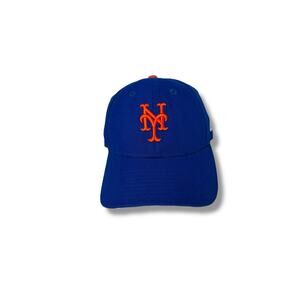 New York Mets New Era 9Forty Blue Orange Adjustable Hat. Preowned